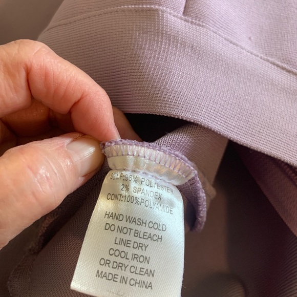 Fashion Nova Cardi B Women's Lavender Purple Mesh Bike Short Legging Capris Sz M - Picture 9 of 10